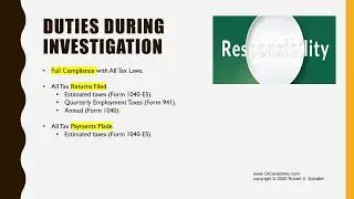 Attorney Robert Schaller Explains a Taxpayer's Obligations
