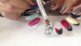Easy CND Shellac bubble nail art & Additives!
