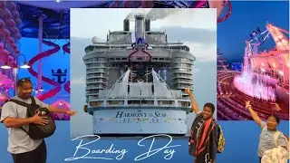 WOW! Boarding the EPIC Harmony of the Seas + INSANE Room Tour!