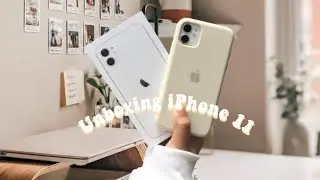 iPhone 11 Unboxing White 128gb in 2022! *aesthetic* + accessories | Gian Lumbo