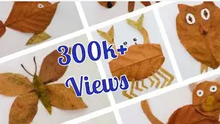 Dry leaf craft ideas  / DIY leaf art