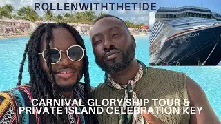 Carnival Glory Ship Tour 🚢 + Epic Private Island Party at Celebration Key! 🏝️🎉