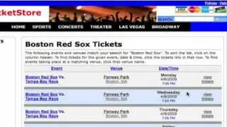 Sports Tickets at WebTicketStore
