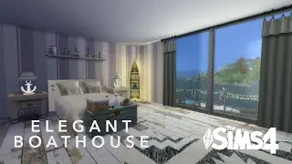 Elegant Boat House | Sims 4 Build | Stop Motion | CC