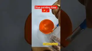 🪔 Diwali Diya Painting Design | Easy Diya Decoration at Home 🤗 #shorts #viral