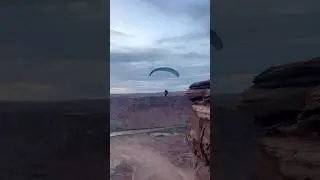 Tracer making the cliff launch look casual. #paragliding #speedflying
