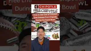 Chipotle раздаёт 100 000 бесплатных блюд во время Суперкубка 🏈🔥 #chipotle #superbowl #freefood