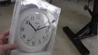 Geneva Clock Co 8001 Advance Wall Clock (White) Unboxing