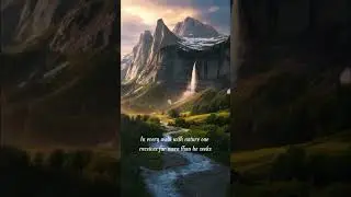 In Every Walk with Nature  Relaxing Waterfall & Mountain Scenery | #motivation