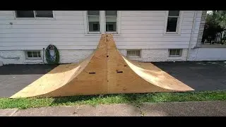 Built a 5ft.  Spine/half pipe.