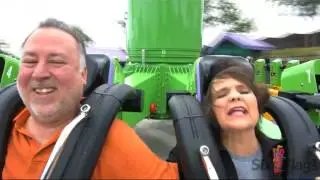 Good Morning Texas has a hilarious ride on The Riddler Revenge at Six Flags Over Texas