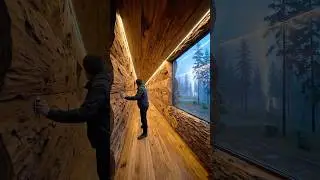 Storm Bunker Built Inside a Massive Hollow Log #bushcraft #camping #diy