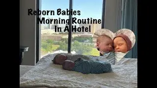 Reborn Babies Morning Routine In A Hotel! Reborn Doll Meetup!