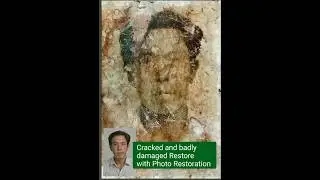 Badly damaged back to good with photo restoration #photorestoration