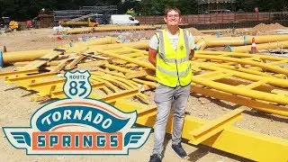 Paultons Park Tornado Springs Construction Update - August 2019