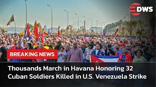 WATCH: Thousands March in Havana Honoring 32 Cuban Soldiers Killed in U.S. Venezuela Strike | AC15