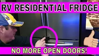 RV Residential Fridge Door Lock / Latch | No more open refrigerator door!
