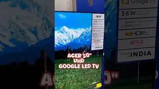 Acer 50&rdquo; uhd 4K Google smart led tv #acer #smarttv #ledtv #uhdtv #ytshorts #viralreels