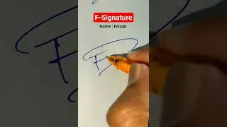 Signature Ideas For Letter F ❤️ #signature #shorts #artandcraft #design #howtosign