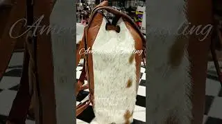 American Darling Hand-Tooled Leather Bag | Western Floral Design | Genuine American Leather