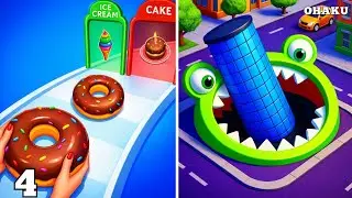 🥐🕳️ Bakery Stack X Hole.io – Stack & Swallow! 😱🔥
