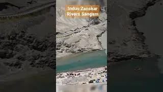 Indus Zanskar River Confluence at Nimmo, Leh Ladakh