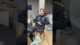 Джордж Рассел получил травму! 👀 #шорты #f1 #georgerussell