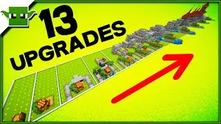 13 Minecraft 5x5 Castle Upgrades Speedbuild Timelapse