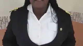 The Nigeria first female captain and master mariner.