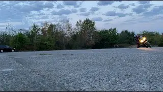 motorcycle knee down practice-sv650