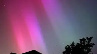Aurora Borealis over Suffolk, England. 10th May 2024