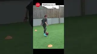 Matthews no. 1 performed by 8 year old ⚽️ The wizard of dribble, Sir Stanley #footballskills