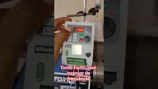 🔧 Mini Torno FortG 750mm modificado com Inversor de Frequ&ecirc;ncia ⚙️ (part 1)