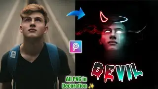 Devil vs Angel Neon Vector Art Photo Editing in Picsart || Devil vs Angel Photo Editing ||