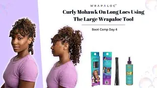 Curly Mohawk On Long Locs Using The Large Wrapaloc Tool