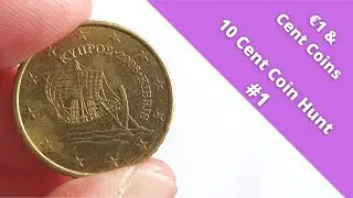 &euro;1 & Euro Cent Coins - 10 Cent Coin Hunt #1