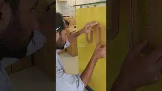 how to install 2d acrylic letters|2D signage letter fixing on wooden counter|3D Signboard|AA Signage