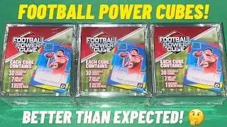 Football Power Cube Opening Review! Football Card Mystery Box Repack! New Retail Sports Cards Panini