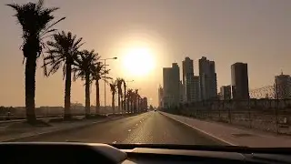 Bahrain Road Trip 2021 | Muharraq to Juffair + Zallaq 🚗  Accidentally relaxing  🎧