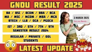 Gndu Result 2025 Latest Update 😱 BA, BSc, BCom, Bba, Bca, MA, MSc, Mcom Classes | Result News Today