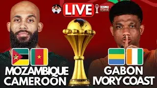 🔴 GABON vs IVORY COAST + MOZAMBIQUE vs CAMEROON LIVE | AFCON 2025 | WATCH ALONG