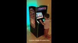 Kid Size Custom Made Galaga Arcade Half Scale Child Size by Custom Made Arcades