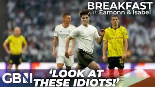 Champions League Final HALTED with pitch invaders: 'Look at these idiots! It's got to stop!'