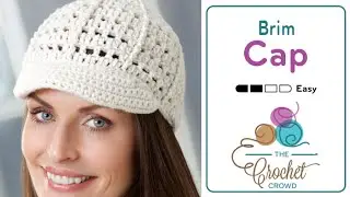 Crochet Visor Cap Pattern | EASY | The Crochet Crowd