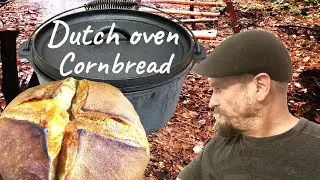 How to bake a corn bread, Dutch oven baking