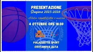 🏀 Presentazione Stagione 2025-2026 🔴 Palazzetto dello Sport 🔴 ASD FEBA Civitanova Marche