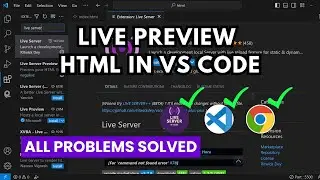How to Run HTML in Visual Studio Code Windows 2023 | Get live HTML Preview in VS Code Live Server