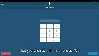 Squirrel Cloud POS: Manual Separate Checks