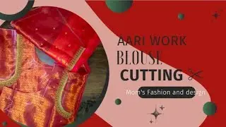 Aari work blouse cutting ✂️/explain in tamil 🥀/easy method for beginners/size36/#trendingvideo