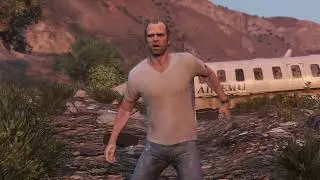 GTA 5 Caida Libre Mission Gameplay | Trevor Plane Chase